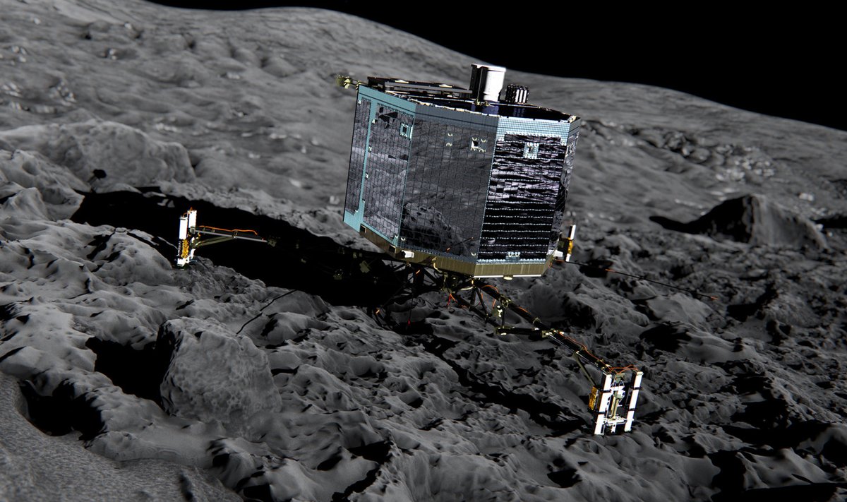 Philae maandur komeedi pinnal kunstnikusilma läbi.