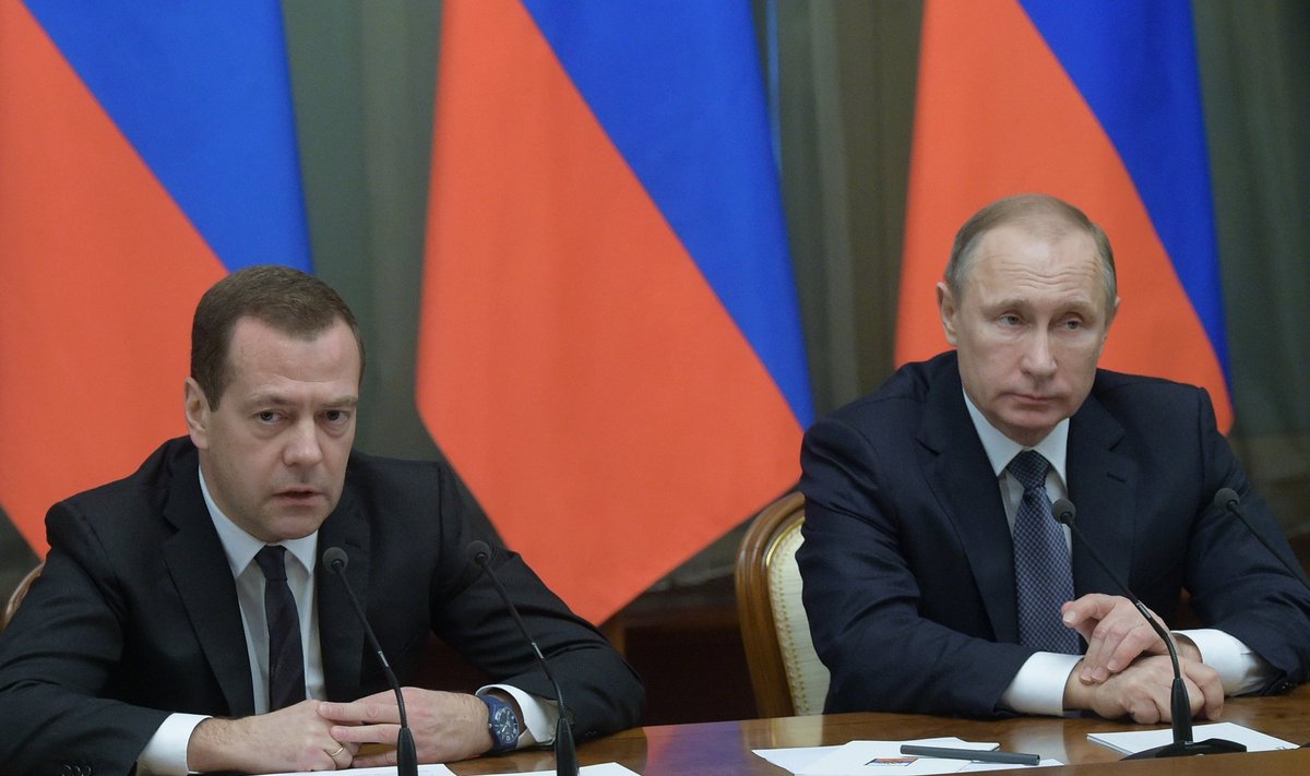 Vladimir Putin ja Dmitri Medvedev 