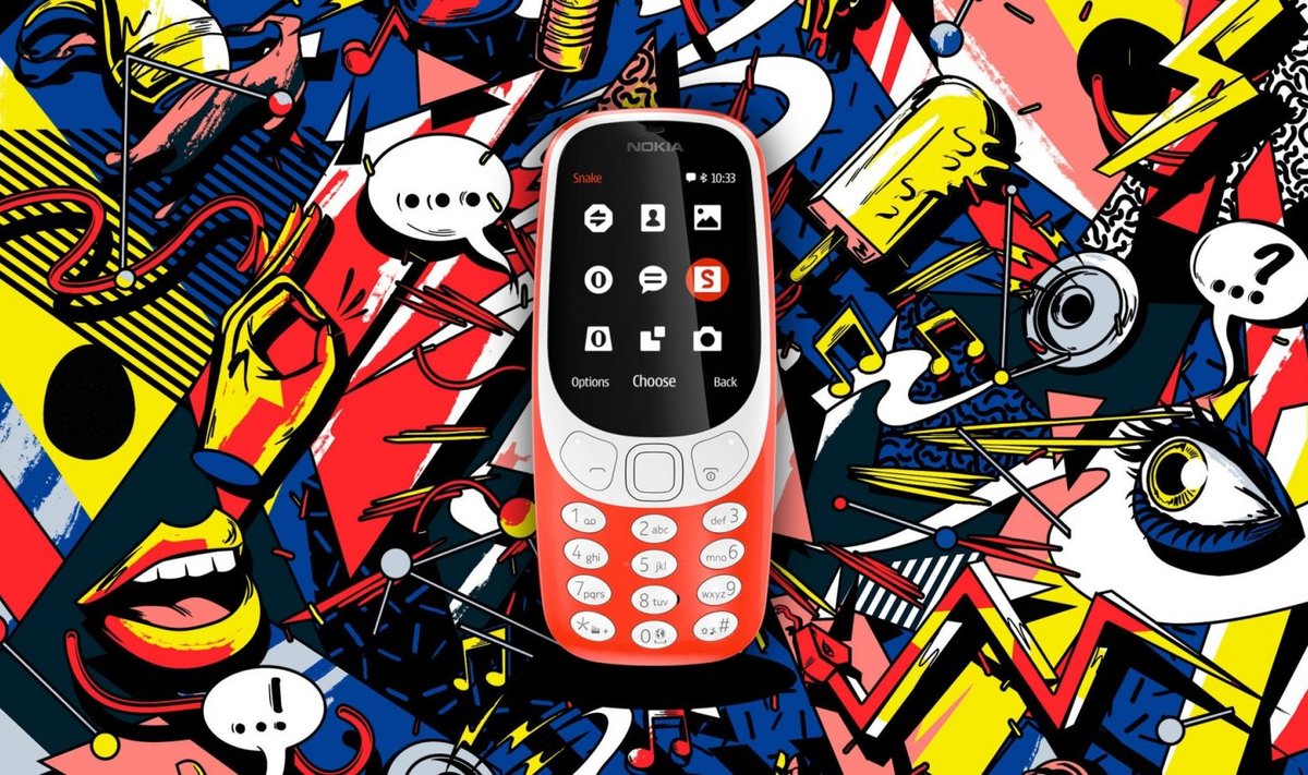Nokia uuem ja moodsam 3310 (Foto: tootja)
