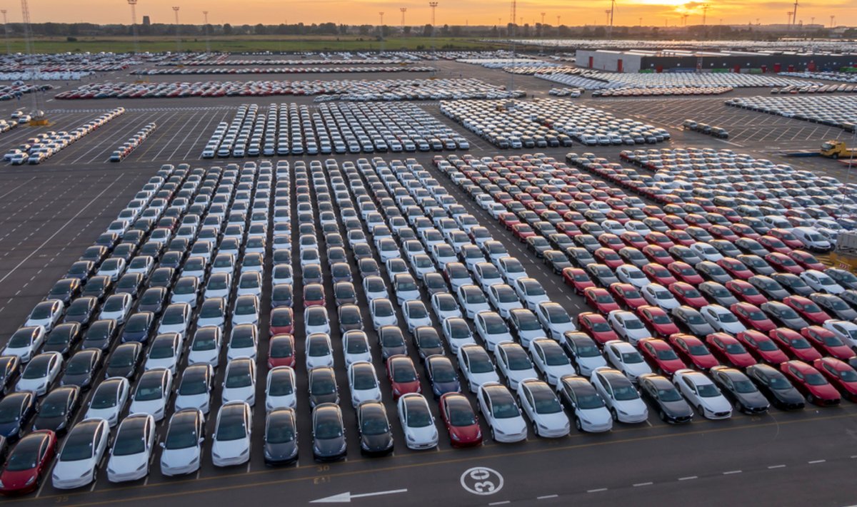 Sõiduautod Zeebrugge sadamas 2019. aastal. Foto on illustratiivne.