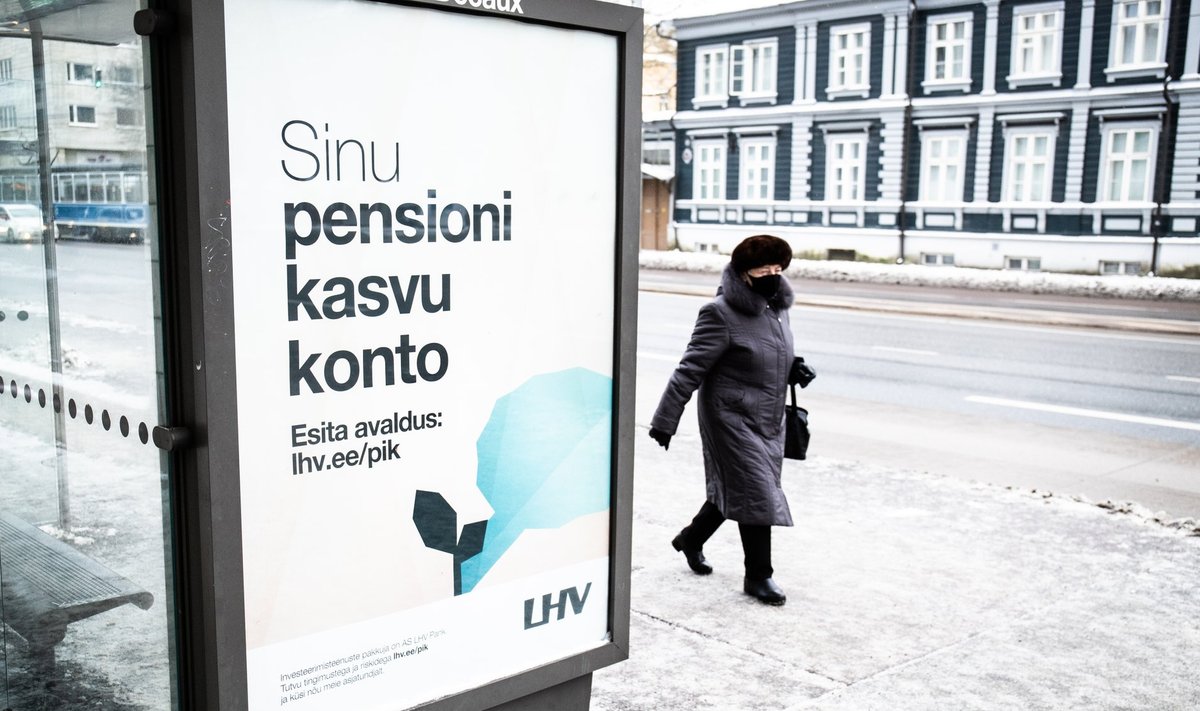 LHV pensioni investeerimiskonto välireklaam