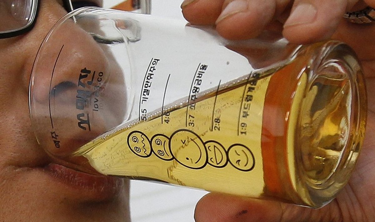 Alkoholi tarbimist mõjutavad ka klaasile tõmmatud jooned