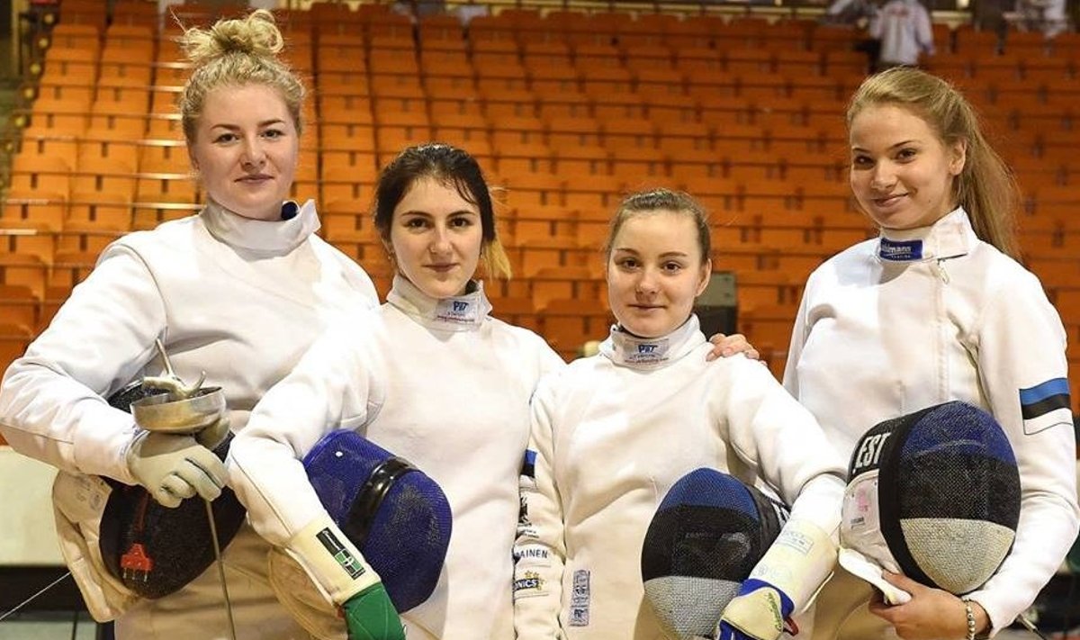 Fotol vasakult: Maarja Konrad, Madina Azizova, Anželika Fedoruk, Karoliine Loit