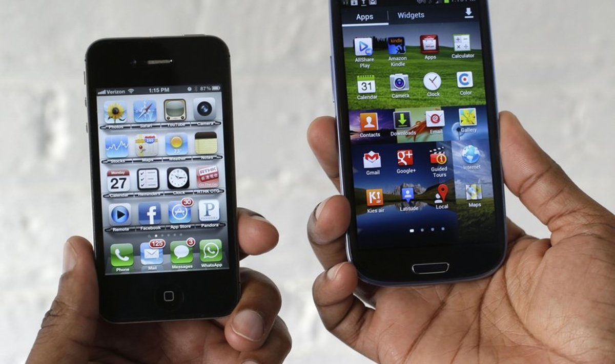 Apple iPhone 4 ja Samsung Galaxy S III 
