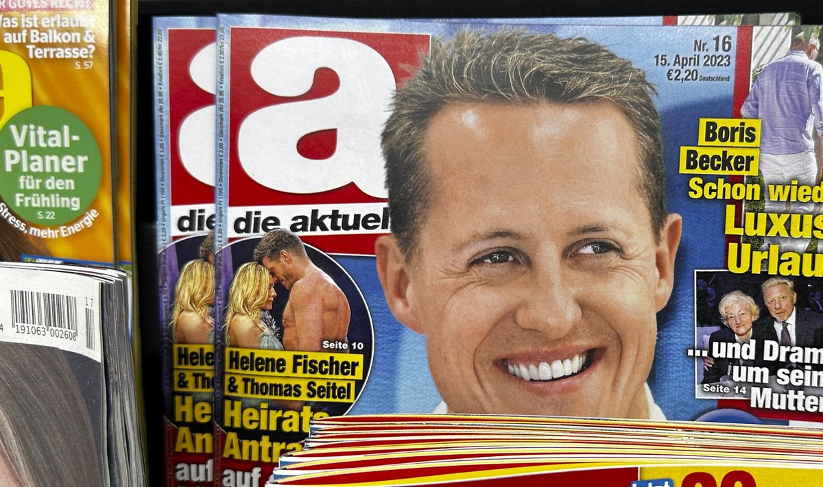 Die Aktuelle ajakirja esikülg reklaamis välja intervjuu Schumacheriga