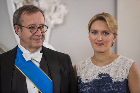 President Kersti Kaljulaidi ja president Toomas H. Ilvese vastuvõtt