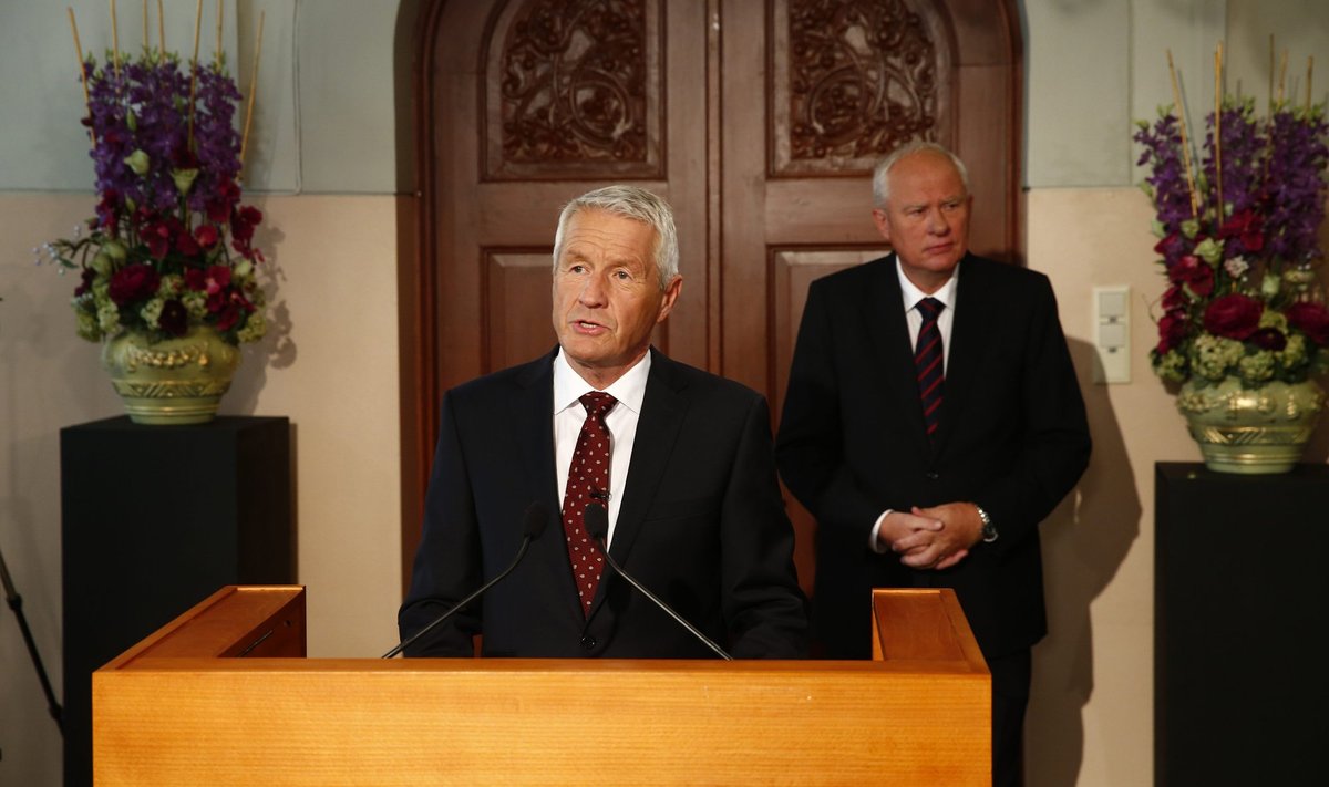 Chairman of the Norwegian Nobel Committee Jagland announces the winner of the Nobel Peace Prize in Oslo