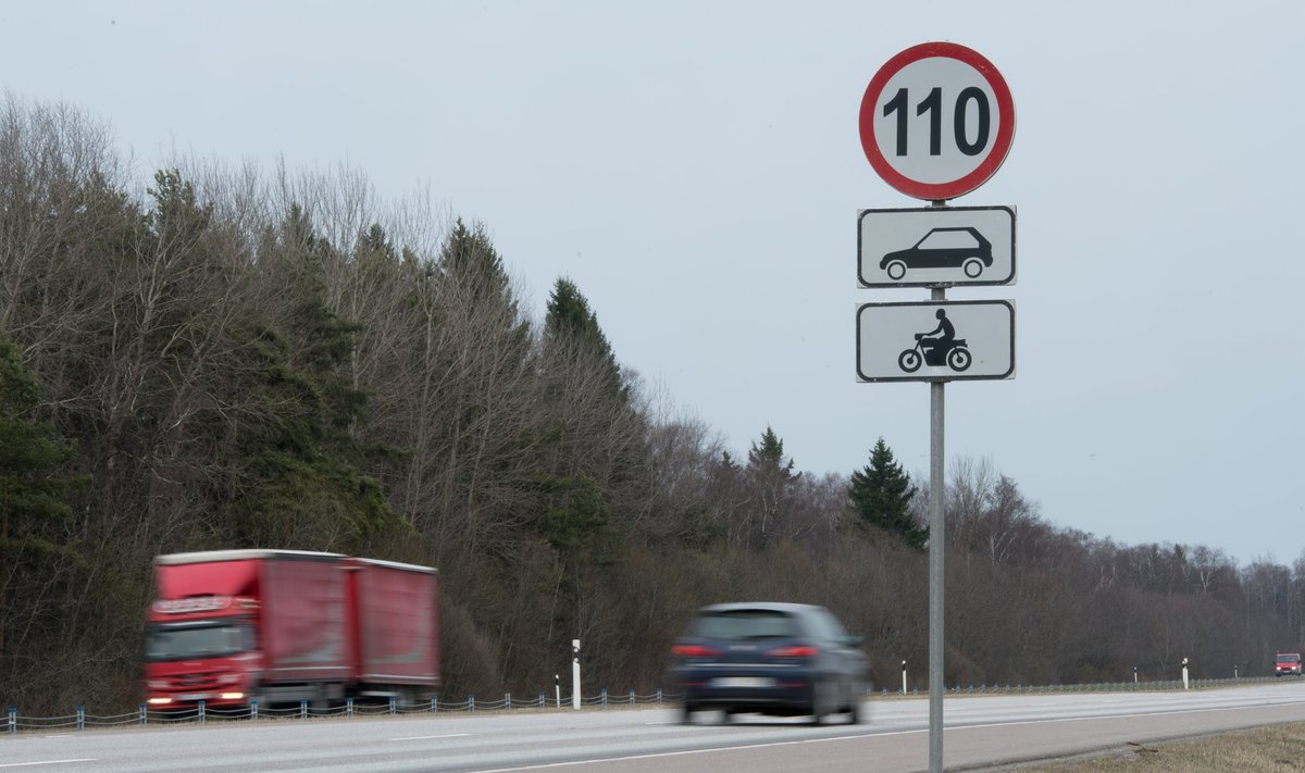 Sõidukiirus 110 km/h on taas lubatud
