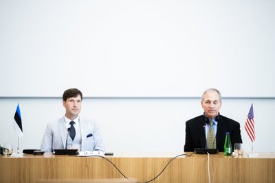 Martin Helme ja advokaadibüroo Freeh Sporkin & Sullivan LLP juht ja asutaja Louis Freeh 'i pressikonverents