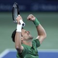 Novak Djokovic oli tagasitulekumängus võidukas