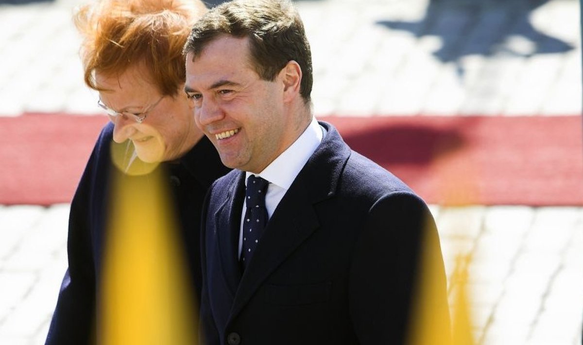 Venemaa president Dmitri Medvedev visiidil Soomes.