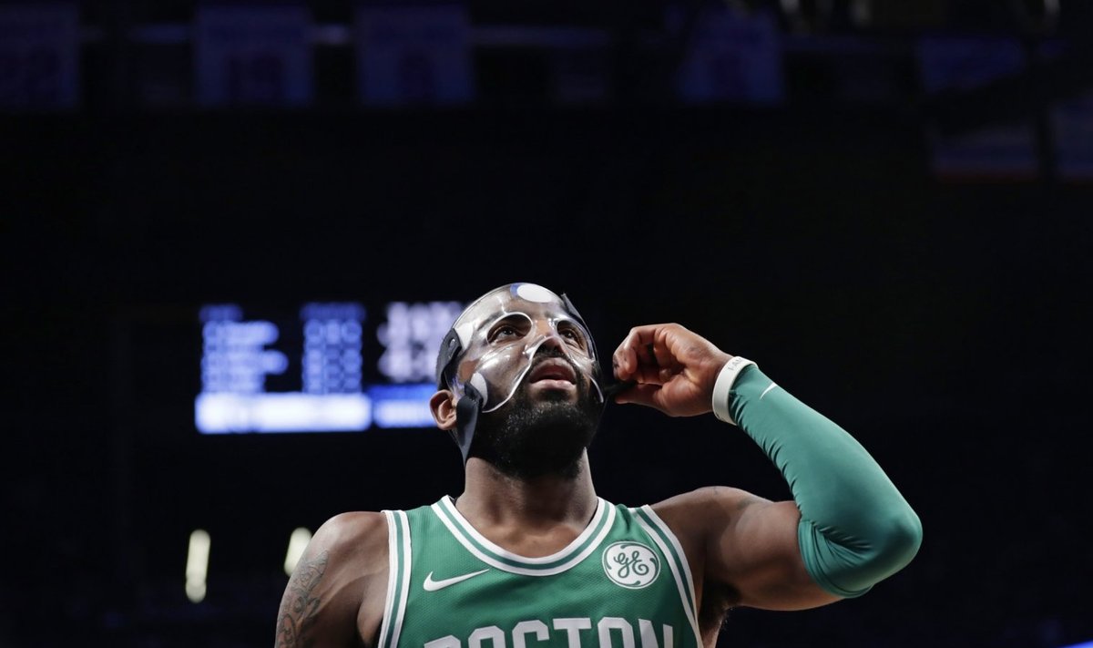 Maskiga Kyrie Irving viskas Celticsi võidumängus 25 punkti