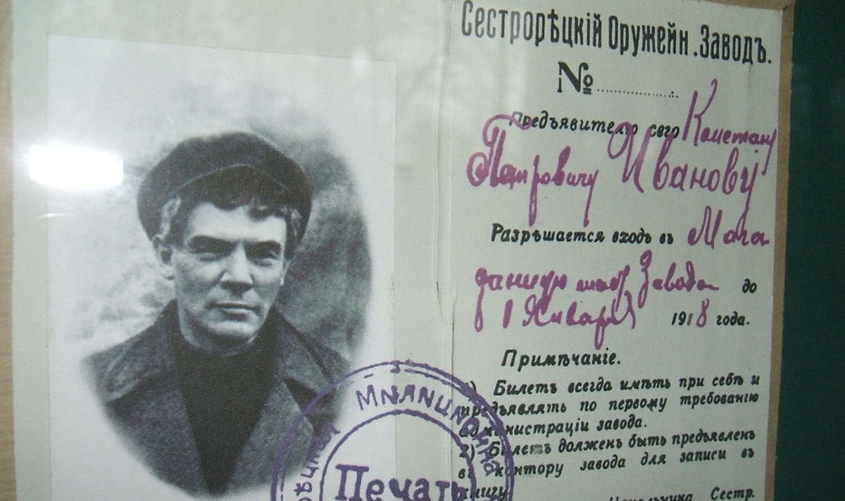 Valedokument, millega Lenin ringi reisis.