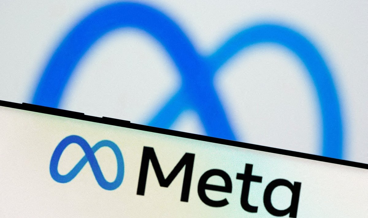 Facebooki ja Instagrami platvormi loonud Meta logo