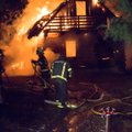 В волости Куусалу горел открытым пламенем жилой дом