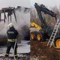 FOTO | Jõgevamaal süttis põlema metsatraktor
