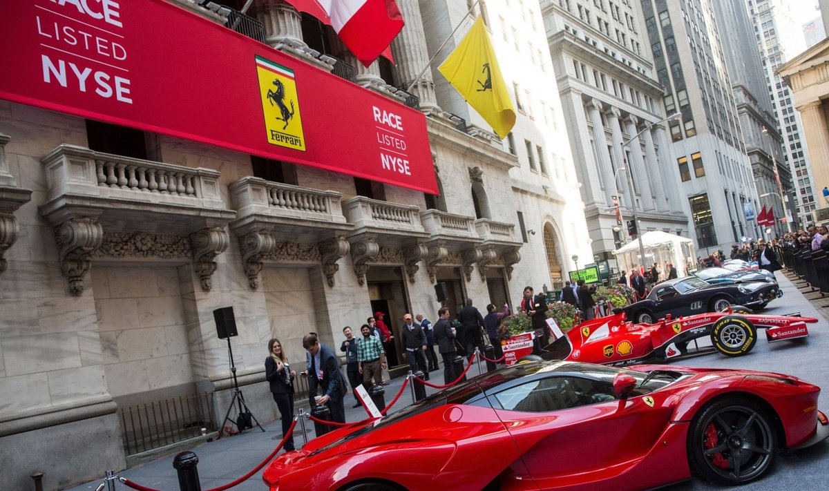 Ferrari aktsia viidi New Yorgi börsile