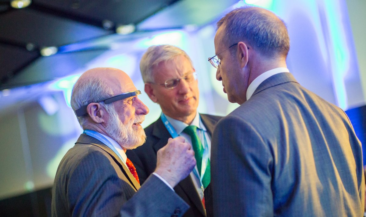 Vint Cerf, Carl Bildt ja Toomas Hendrik Ilves