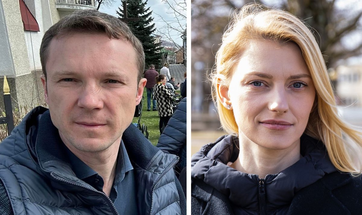 PEATEGELASED: Johanna-Maria Lehtme on nüüdseks MTÜ Slava Ukraini juhatusest tagasi kutsutud, ent Hennadi Vaskiv (vasakul) jätkab enda organisatsioonide kaudu rindele abi viimist.