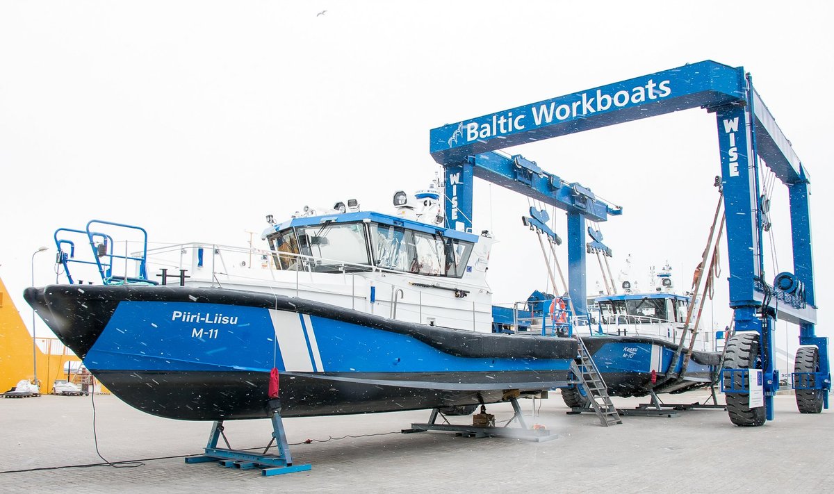 Kevad 2017: Piirivalvelaevade kiilutseremoonia Nasval Baltic Workboatsis. Kessu ja Piiri-Liisu veeskamine.