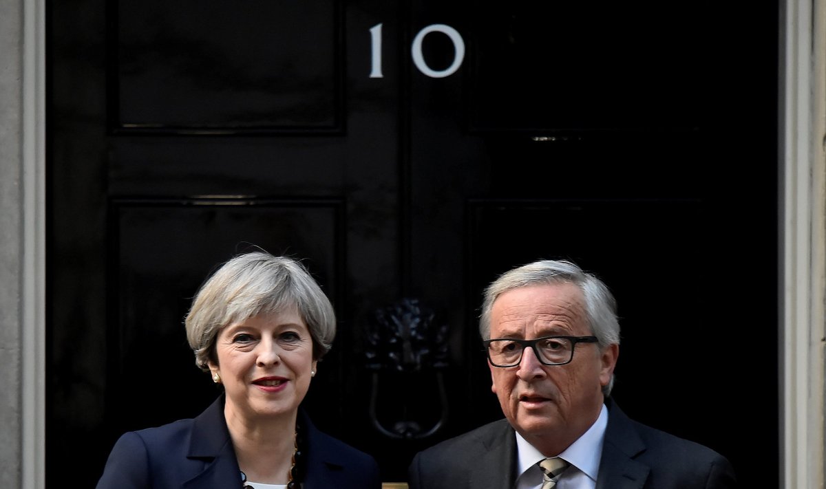 May ja Juncker Downing Streetil
