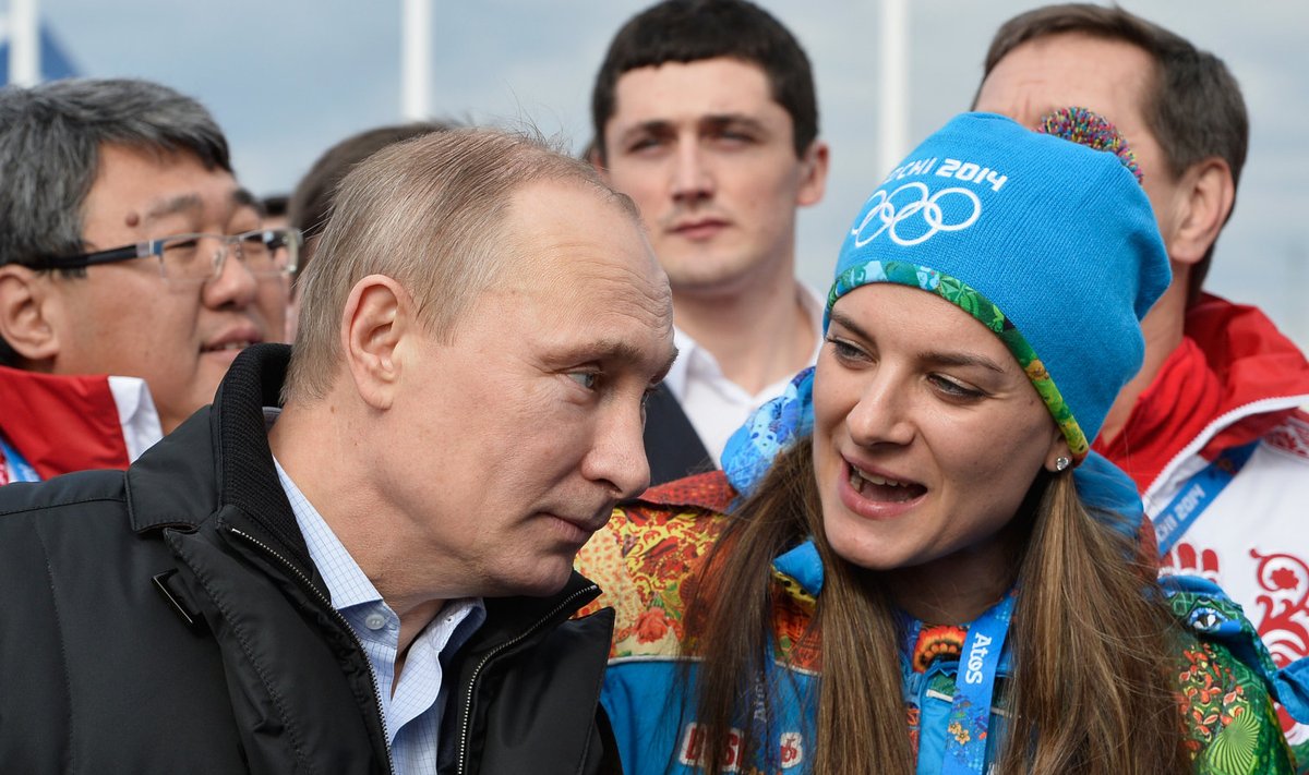 Vladimir Putin ja Jelena Isinbajeva