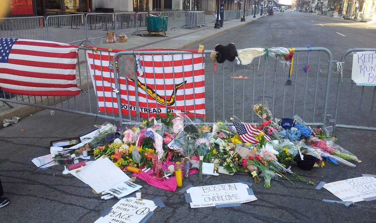 Bostoni plahvatuse ohvrite mälestuspaik mullu aprillis