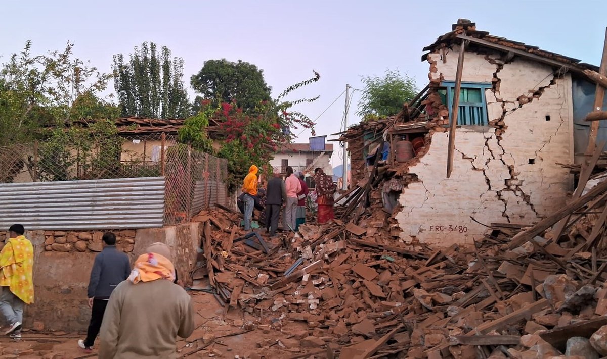 Землетрясение в Непале.