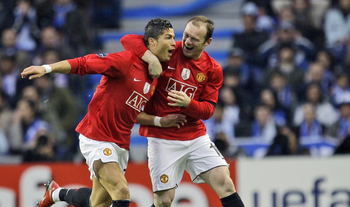 Cristiano Ronaldo ja Wayne Rooney Unitedi särgis 2009. aastal.