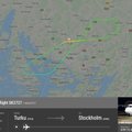 Самолет Nordica из-за технических проблем вернулся в аэропорт вылета. Его встречали 15 машин спасателей