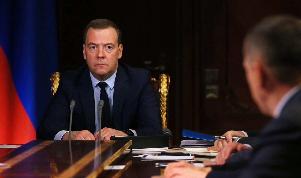 Venemaa peaminister Dmitri Medvedev eelmise nädala kohtumisel asepeaministritega