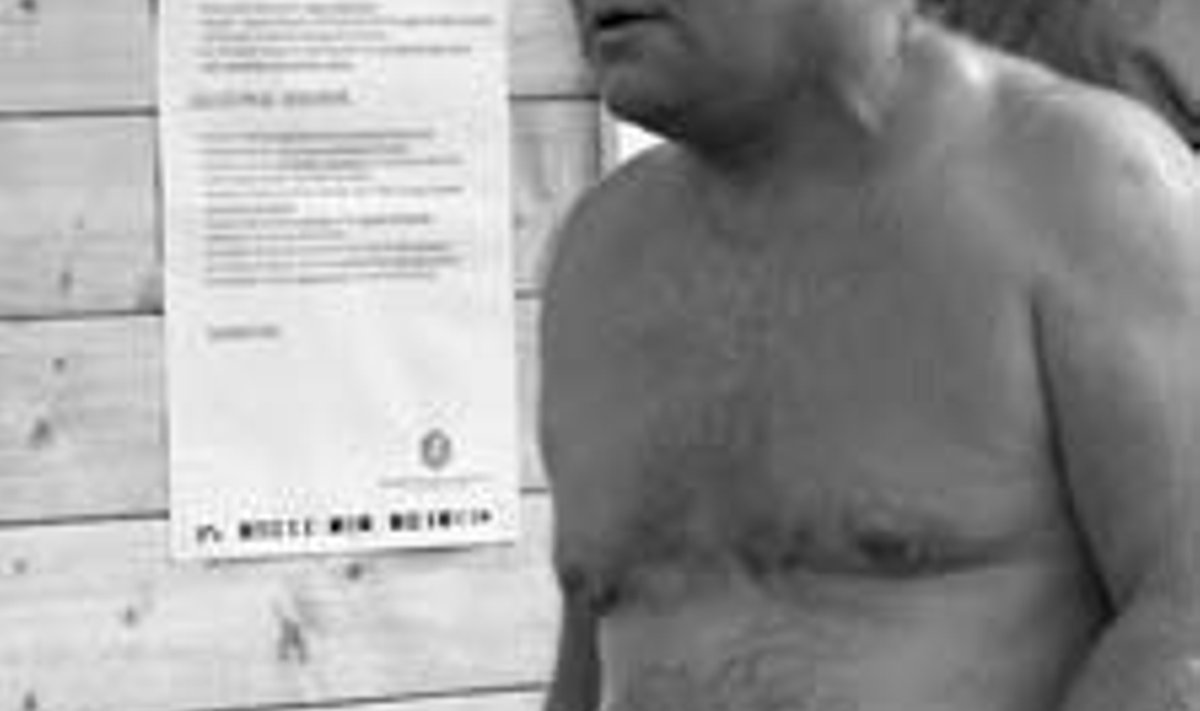 Aare Välk on saunaklubi üks veteranidest. Saaremaal sai ta kolmanda koha, kusjuures meistritiitli võitis meie mees Mati Mets