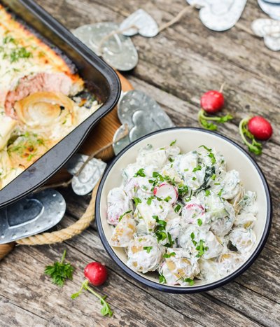 Suvine värske kartuli salat