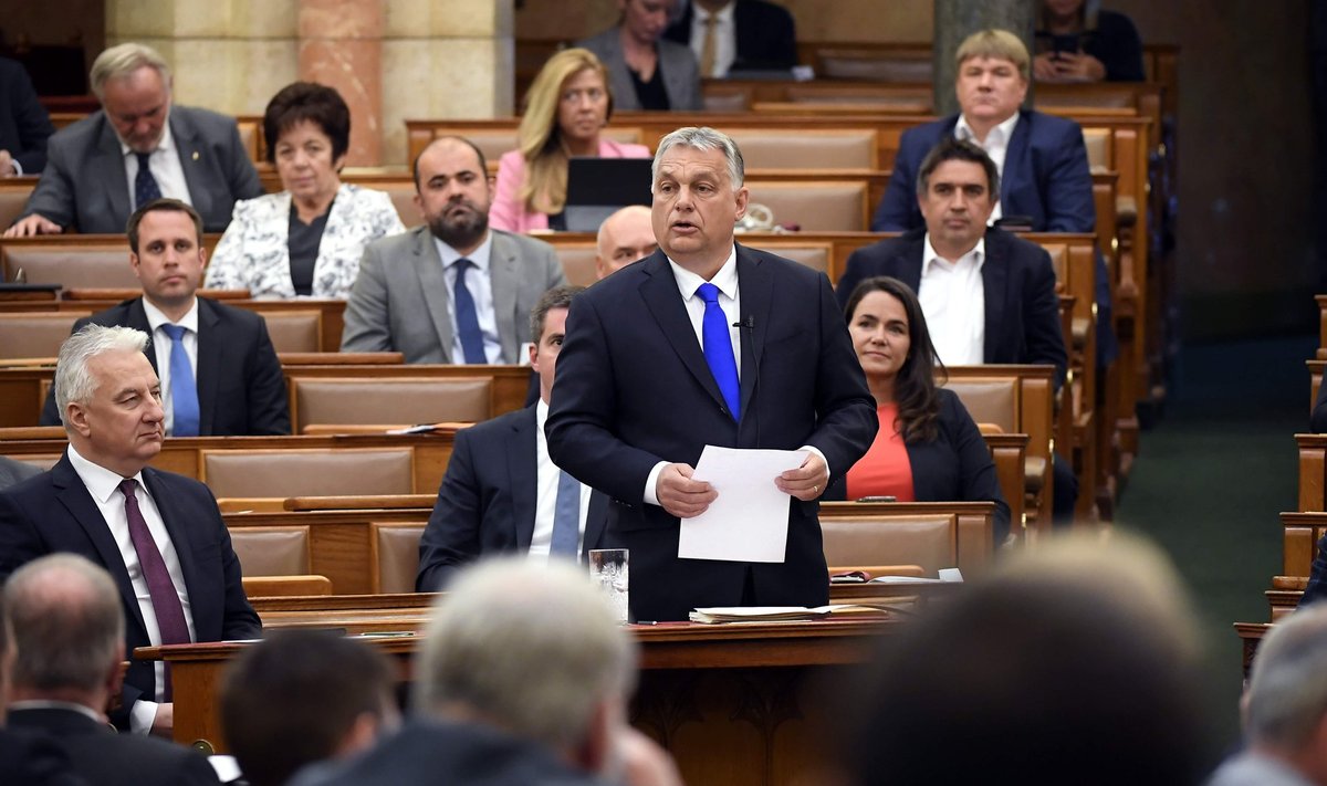 Ungari peaminister Viktor Orbán möödunud kuul parlamendis