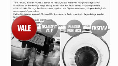 FAKTIKONTROLL | Sotsiaalmeedias levib video, mis väidab, et Kohtla-Järve ja Tartu kraanivett mürgitatakse. See on vale