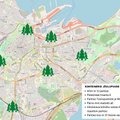 Управа района Кесклинн просит приносить рождественские елки в контейнеры