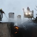 FOTOD ja VIDEO: Balti jaama juures põles maja lahtise leegiga