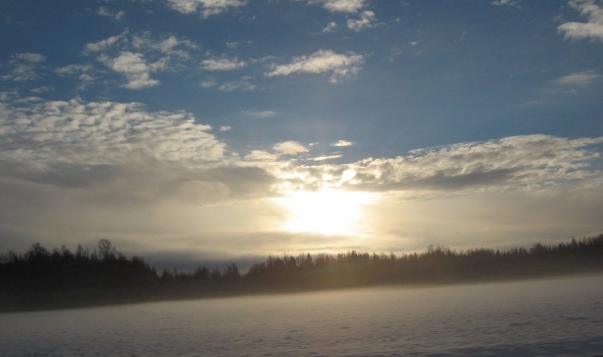 Päike ja udu 4. detsembril