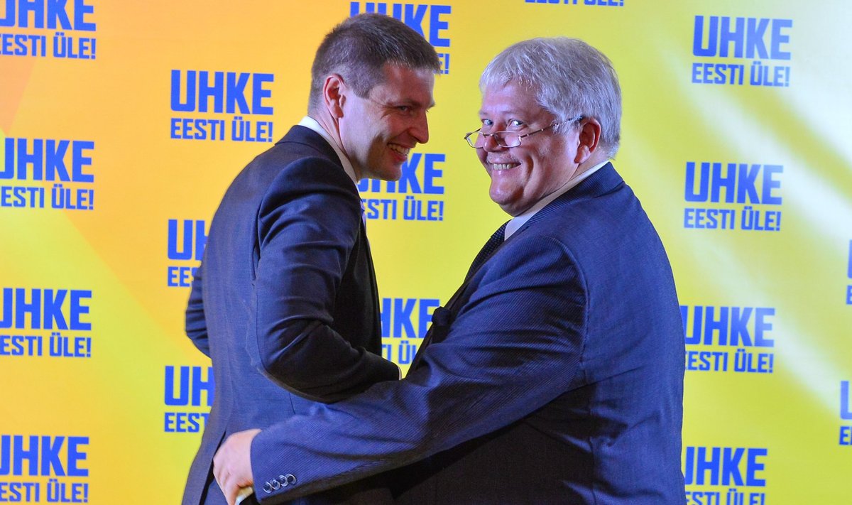 Hanno Pevkur (vasakul) loodab Rein Langi abiga Reformierakonna riigikogu valimistel võidule viia.
