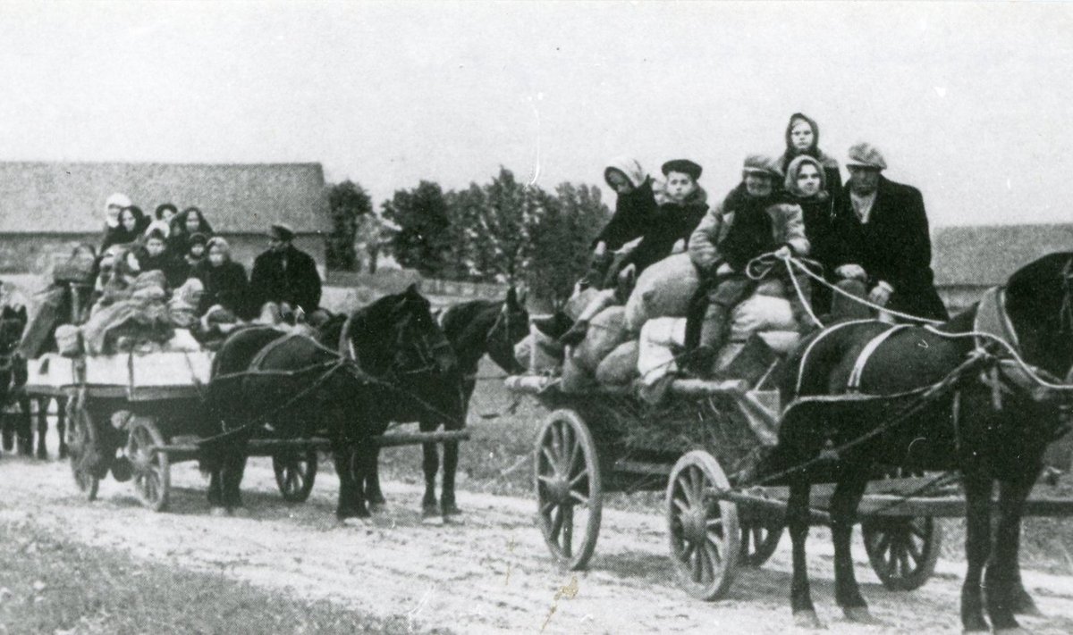 Põgenikevoor 1944. aasta septembris.