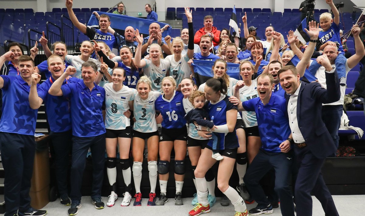 Eesti võrkpallinaiskond alistas Soome ja jõudis alagrupivõitjana EM-finaalturniirile