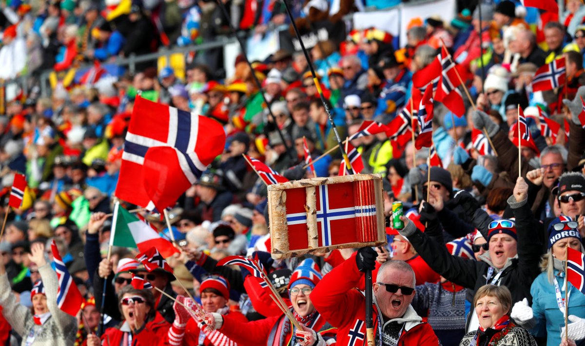 Norra fännid võisid laskesuusa MM-i avavõistlusel juubeldada.