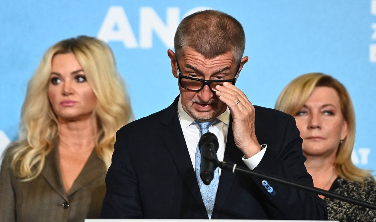 Andrej Babiš valimisjärgsel pressikonverentsil