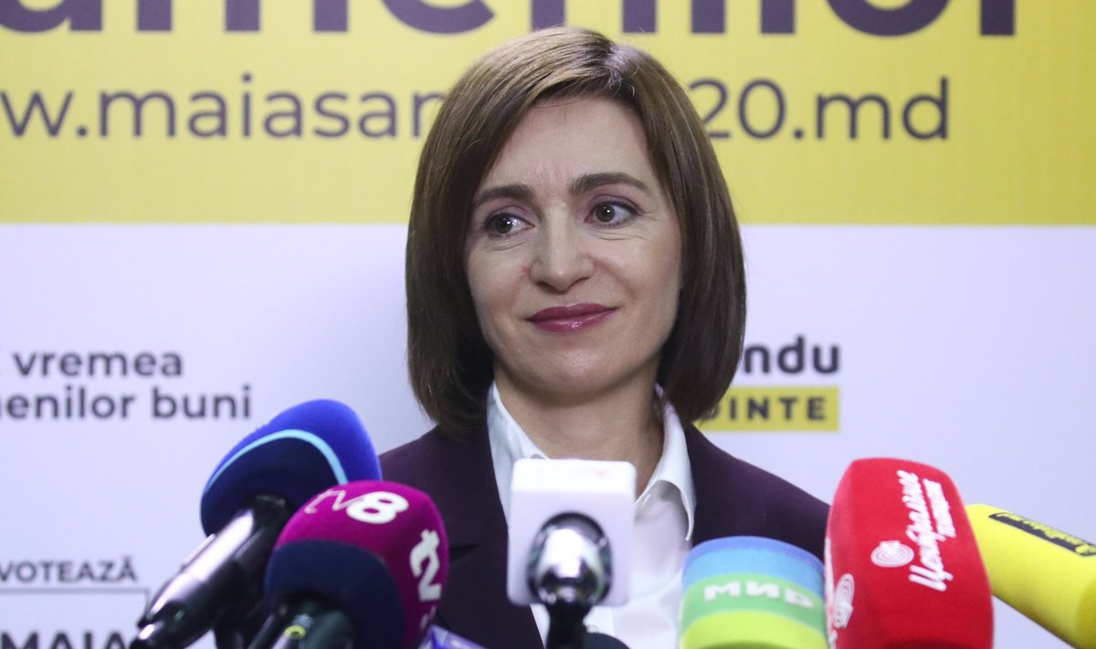 Moldova valimised võitnud läänemeelne Maria Sandu eile Chișinăus