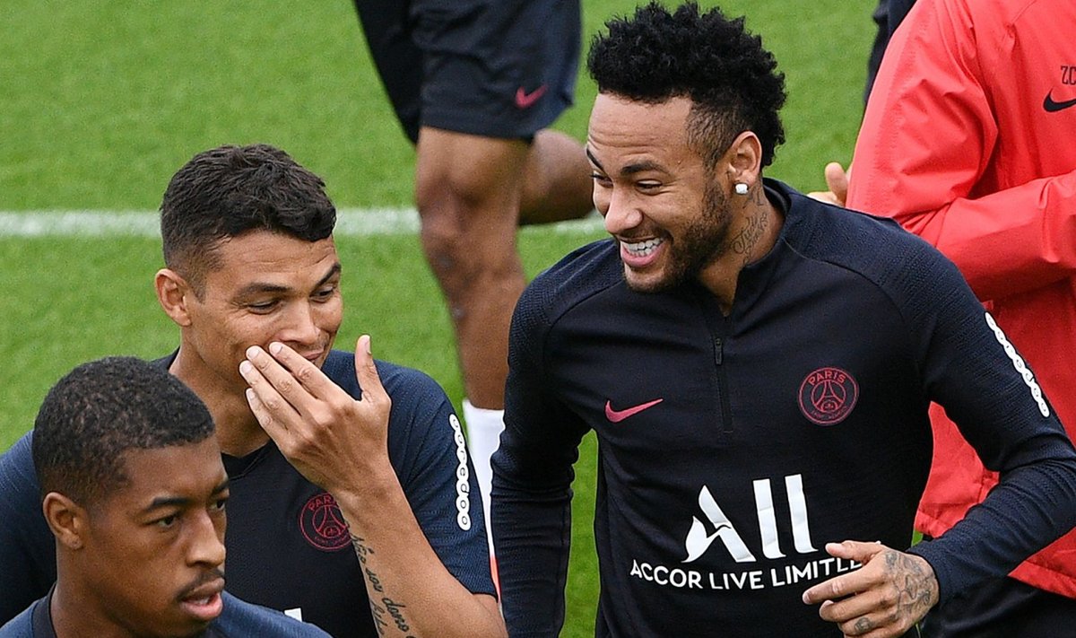Thiago Silva ja Neymar