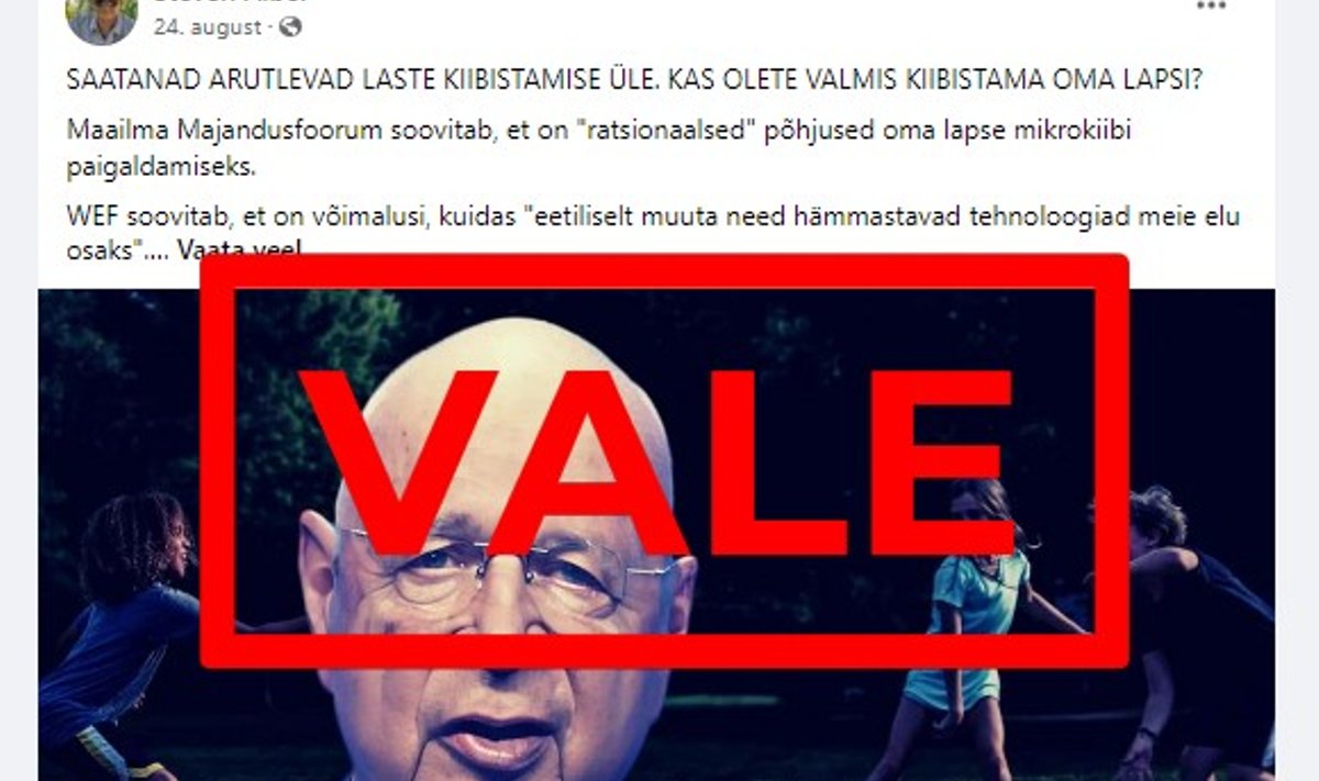 Valeinfo levitajad kasutavad WEFi artiklit kurjalt ära