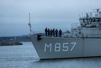 NATO 1. alalise miinitõrjegrupi kolm laeva saabusid Tallinna
