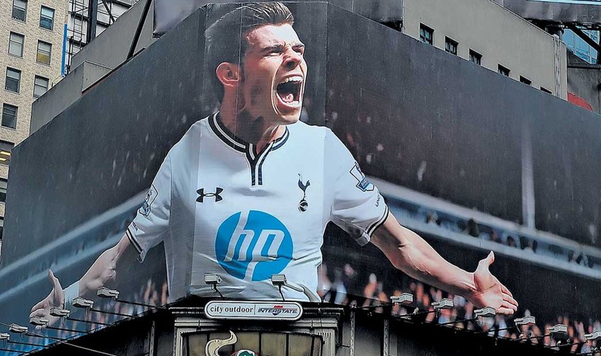 Gareth Bale on tõusnud sellise kaliibriga maailmastaariks, et ta ehib juba isegi New Yorgi kõrghoonete reklaamipindu. 