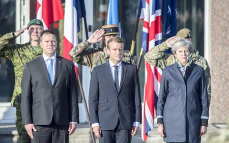 Prime Minister Jüri Ratas, Prime Minister of the United Kingdom Theresa May, and Prime Minister Emmanuel Macron Tapa will meet with the NATO Battle Group troops in the morning of September 29.