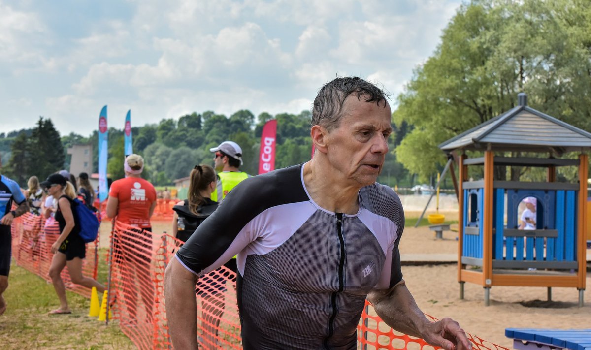 Jürgen Ligi osales Viljandi triatlonil
